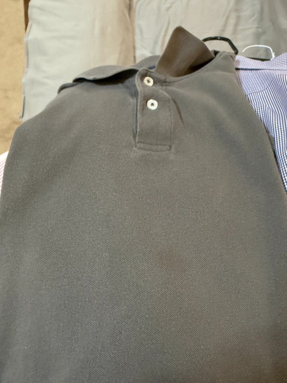 Amazon Essentials Men’s Charcoal Gray Regular Fit Polo Shirt Size XL SKU 086